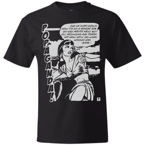 Pop Art Vintage Comics Lichtenstein Style - Popaganda 08 B&W Tee&Tank Men/Unisex Pimamour