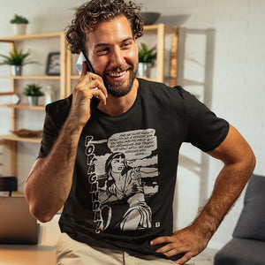 Pop Art Vintage Comics Lichtenstein Style - Popaganda 08 B&W Tee&Tank Men/Unisex Pimamour