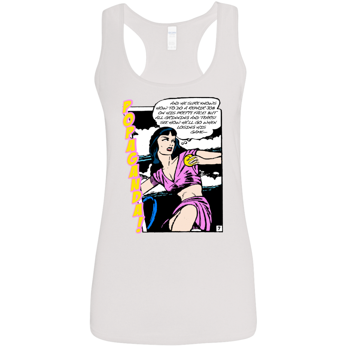 Pop Art Vintage Comics Lichtenstein Style - Popaganda 08 Tee&Tank Lady Pimamour