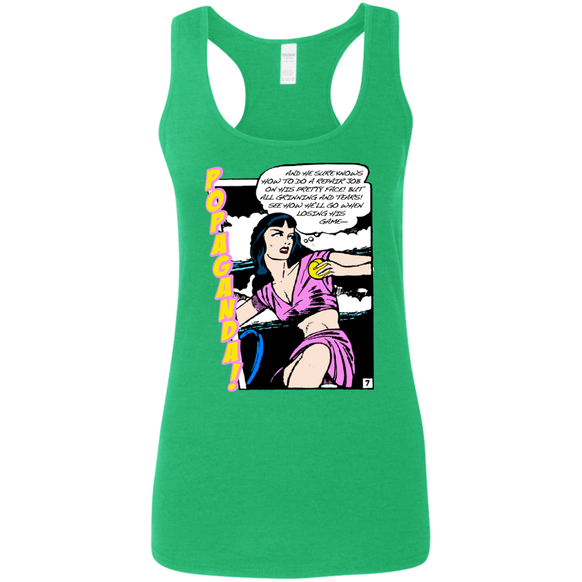 Pop Art Vintage Comics Lichtenstein Style - Popaganda 08 Tee&Tank Lady Pimamour