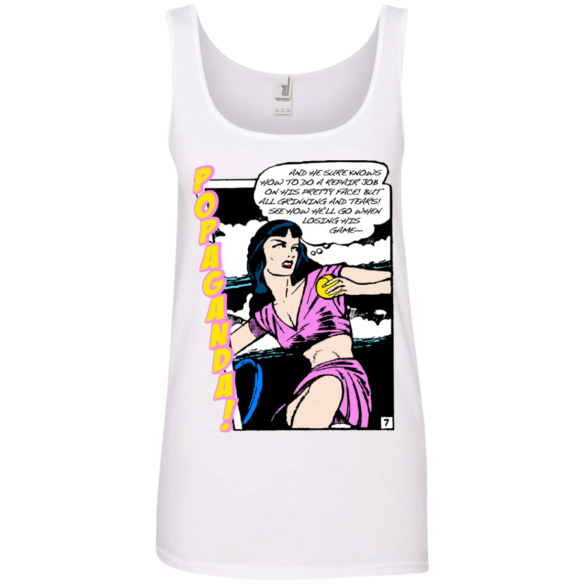Pop Art Vintage Comics Lichtenstein Style - Popaganda 08 Tee&Tank Lady Pimamour