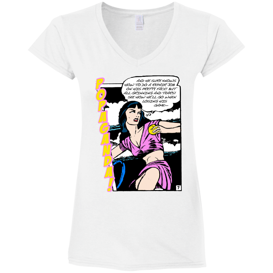 Pop Art Vintage Comics Lichtenstein Style - Popaganda 08 Tee&Tank Lady Pimamour