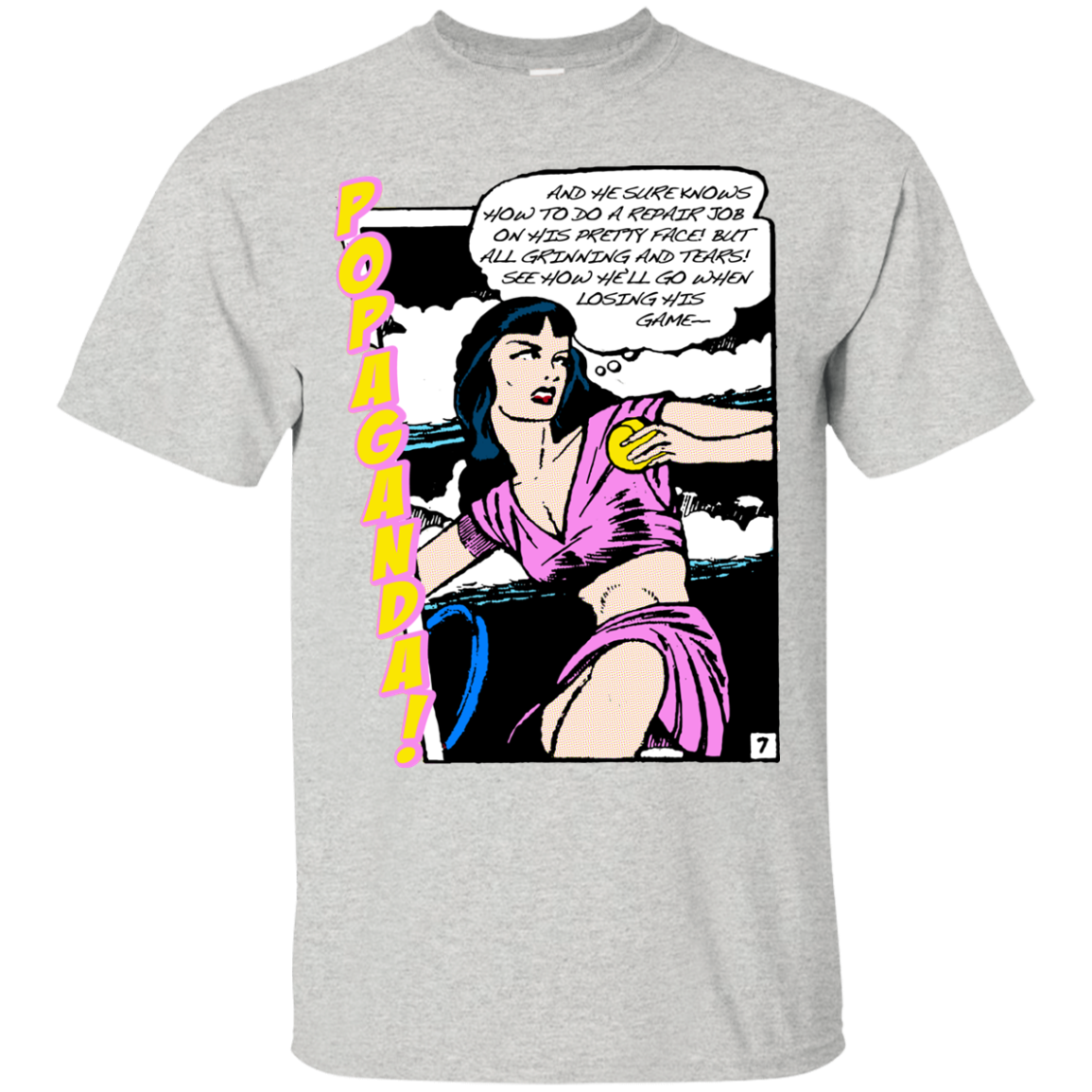 Pop Art Vintage Comics Lichtenstein Style - Popaganda 08 Tee&Tank Men/Unisex Pimamour