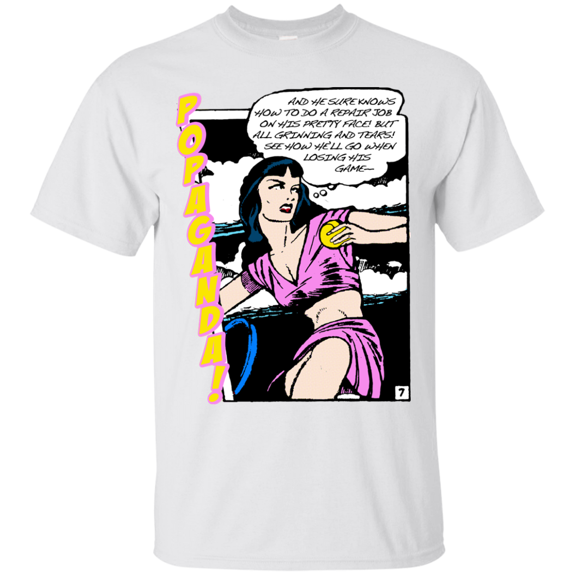 Pop Art Vintage Comics Lichtenstein Style - Popaganda 08 Tee&Tank Men/Unisex Pimamour