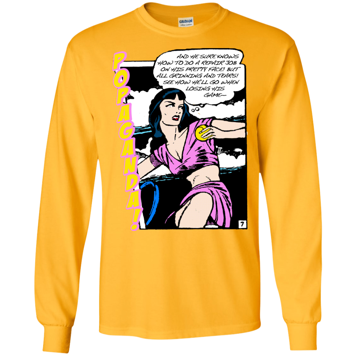 Pop Art Vintage Comics Lichtenstein Style - Popaganda 08 Tee&Tank Men/Unisex Pimamour