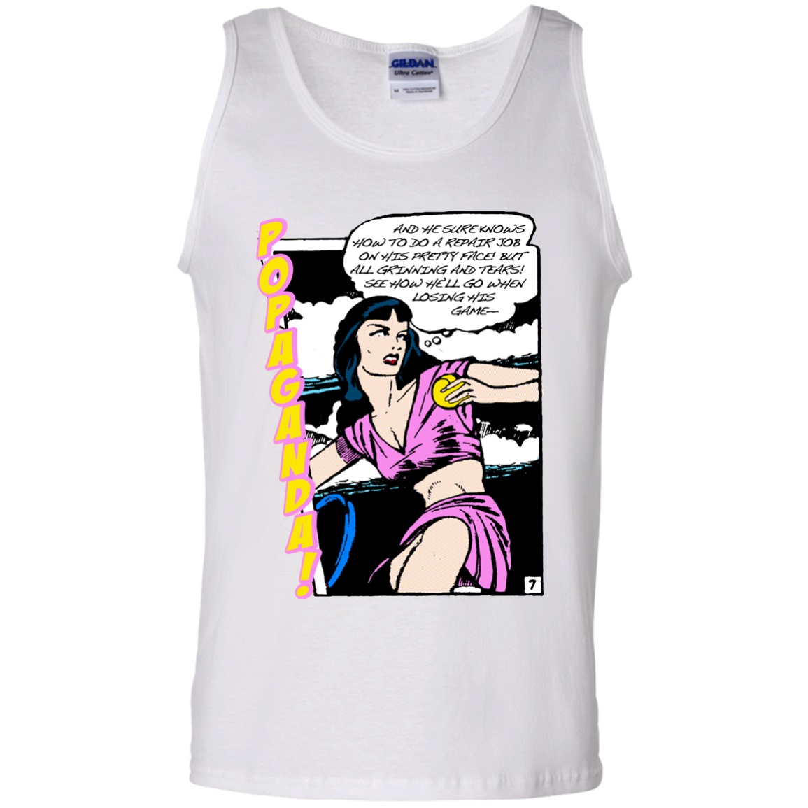 Pop Art Vintage Comics Lichtenstein Style - Popaganda 08 Tee&Tank Men/Unisex Pimamour