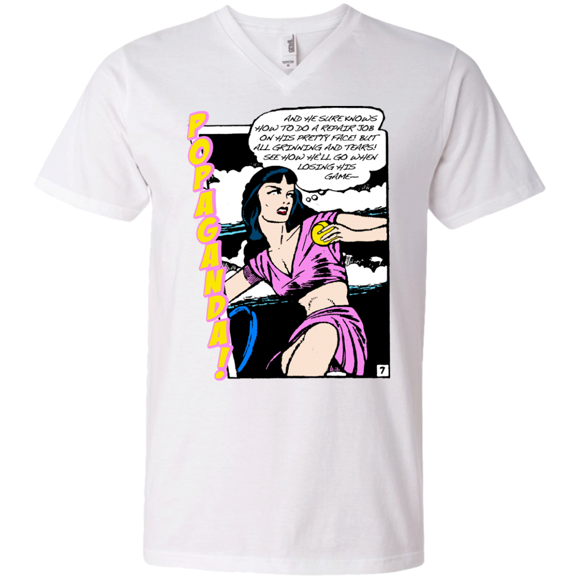 Pop Art Vintage Comics Lichtenstein Style - Popaganda 08 Tee&Tank Men/Unisex Pimamour