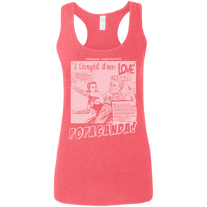 Pop Art Vintage Comics Lichtenstein Style - Popaganda 09 B&W Tee&Tank Lady Pimamour