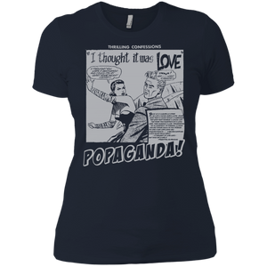Pop Art Vintage Comics Lichtenstein Style - Popaganda 09 B&W Tee&Tank Lady Pimamour