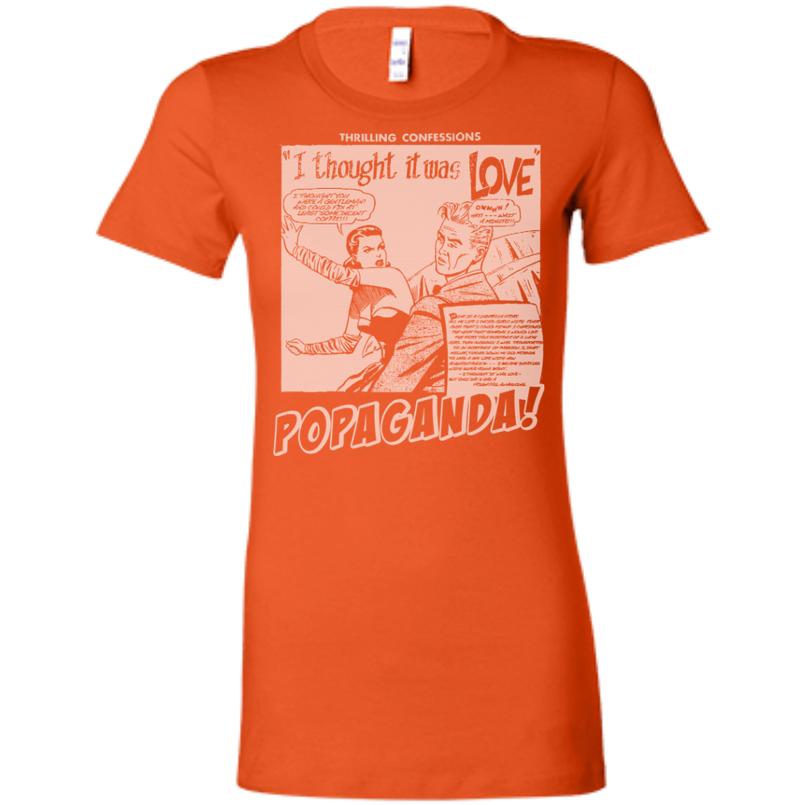 Pop Art Vintage Comics Lichtenstein Style - Popaganda 09 B&W Tee&Tank Lady Pimamour