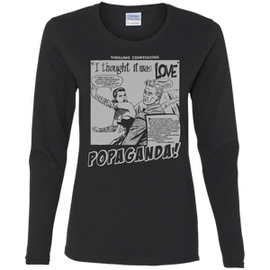 Pop Art Vintage Comics Lichtenstein Style - Popaganda 09 B&W Tee&Tank Lady Pimamour
