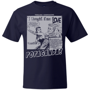 Pop Art Vintage Comics Lichtenstein Style - Popaganda 09 B&W Tee&Tank Men/Unisex Pimamour