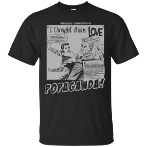 Pop Art Vintage Comics Lichtenstein Style - Popaganda 09 B&W Tee&Tank Men/Unisex Pimamour