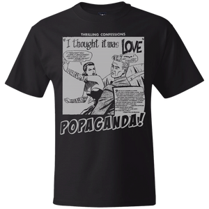 Pop Art Vintage Comics Lichtenstein Style - Popaganda 09 B&W Tee&Tank Men/Unisex Pimamour