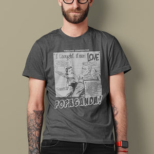 Pop Art Vintage Comics Lichtenstein Style - Popaganda 09 B&W Tee&Tank Men/Unisex Pimamour