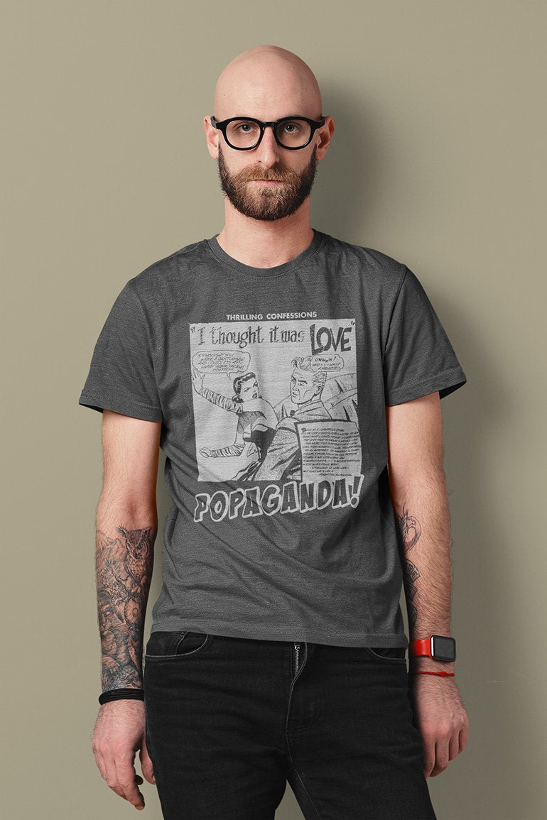 Pop Art Vintage Comics Lichtenstein Style - Popaganda 09 B&W Tee&Tank Men/Unisex Pimamour