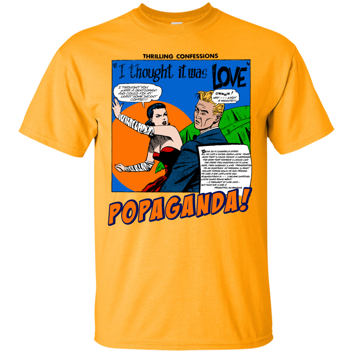 Pop Art Vintage Comics Lichtenstein Style - Popaganda 09 Tee&Tank Men/Unisex Pimamour
