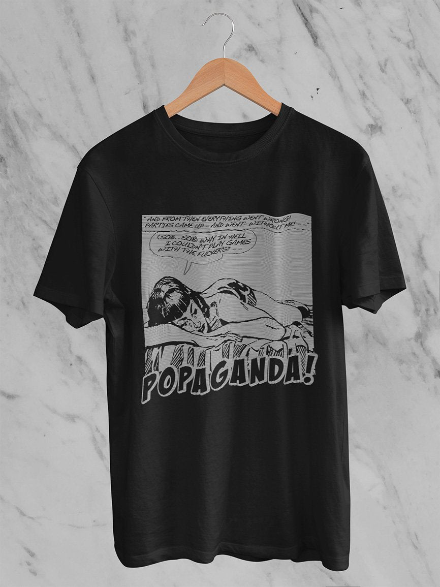 Pop Art Vintage Comics Lichtenstein Style - Popaganda 10 B&W Tee&Tank Men/Unisex Pimamour