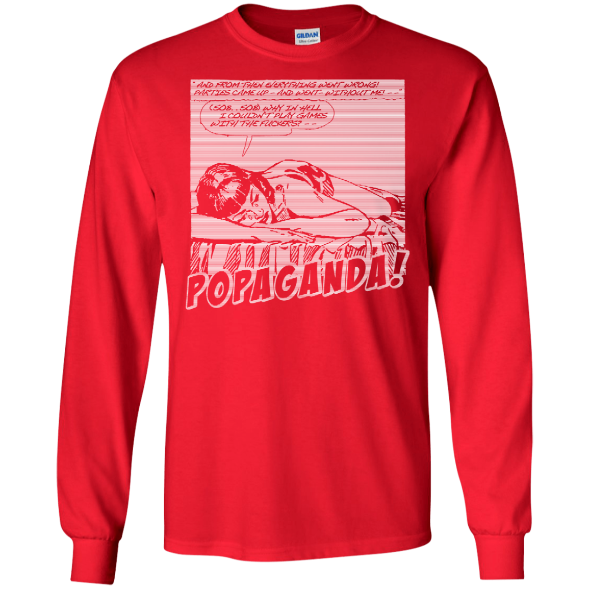 Pop Art Vintage Comics Lichtenstein Style - Popaganda 10 B&W Tee&Tank Men/Unisex Pimamour