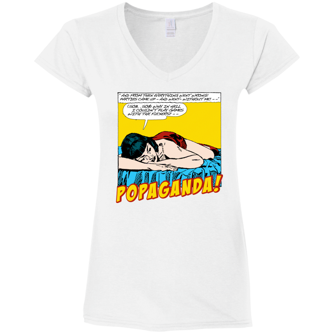 Pop Art Vintage Comics Lichtenstein Style - Popaganda 10 Tee&Tank Lady Pimamour