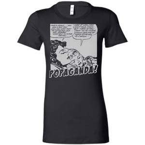 Pop Art Vintage Comics Lichtenstein Style - Popaganda 11 B&W Tee&Tank Lady Pimamour