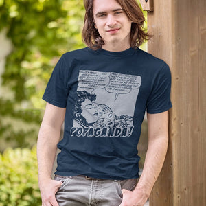 Pop Art Vintage Comics Lichtenstein Style - Popaganda 11 B&W Tee&Tank Men/Unisex Pimamour