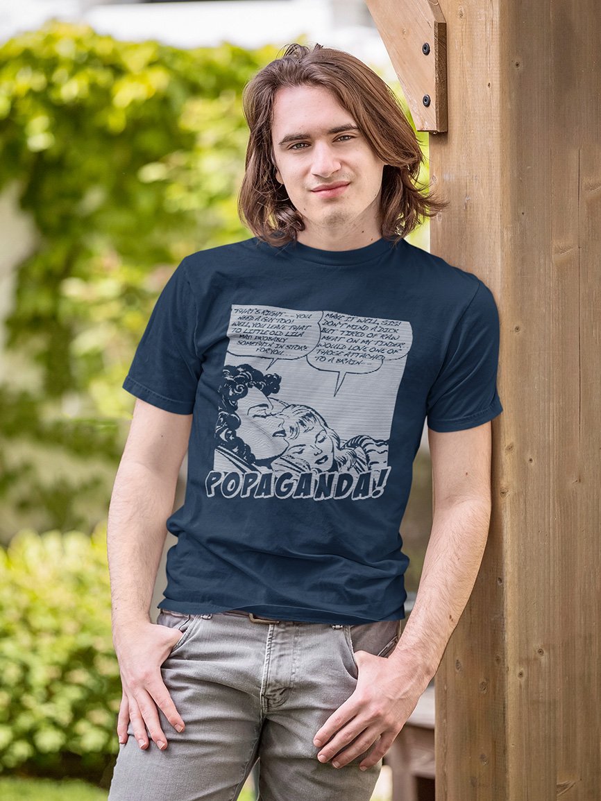 Pop Art Vintage Comics Lichtenstein Style - Popaganda 11 B&W Tee&Tank Men/Unisex Pimamour