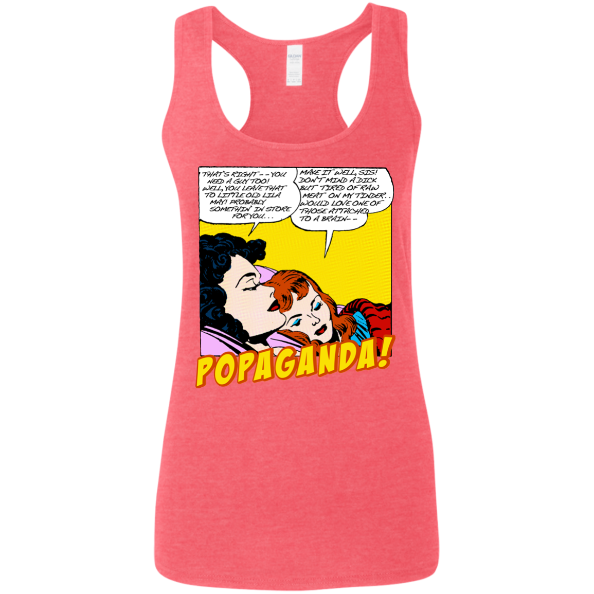 Pop Art Vintage Comics Lichtenstein Style - Popaganda 11 Tee&Tank Lady Pimamour