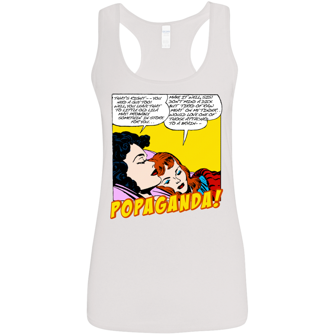 Pop Art Vintage Comics Lichtenstein Style - Popaganda 11 Tee&Tank Lady Pimamour