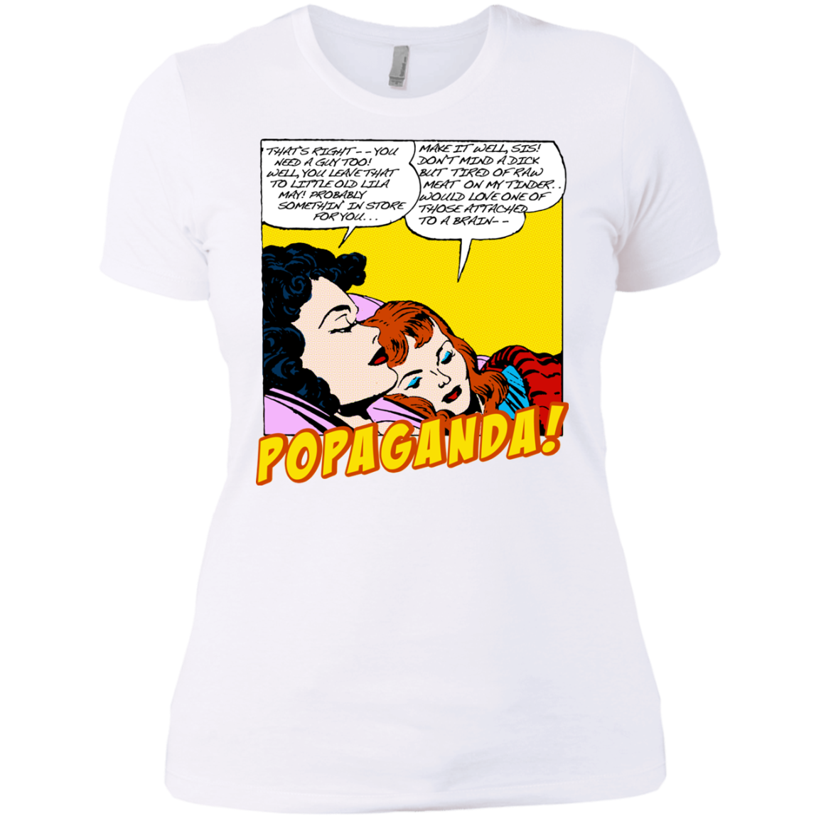 Pop Art Vintage Comics Lichtenstein Style - Popaganda 11 Tee&Tank Lady Pimamour