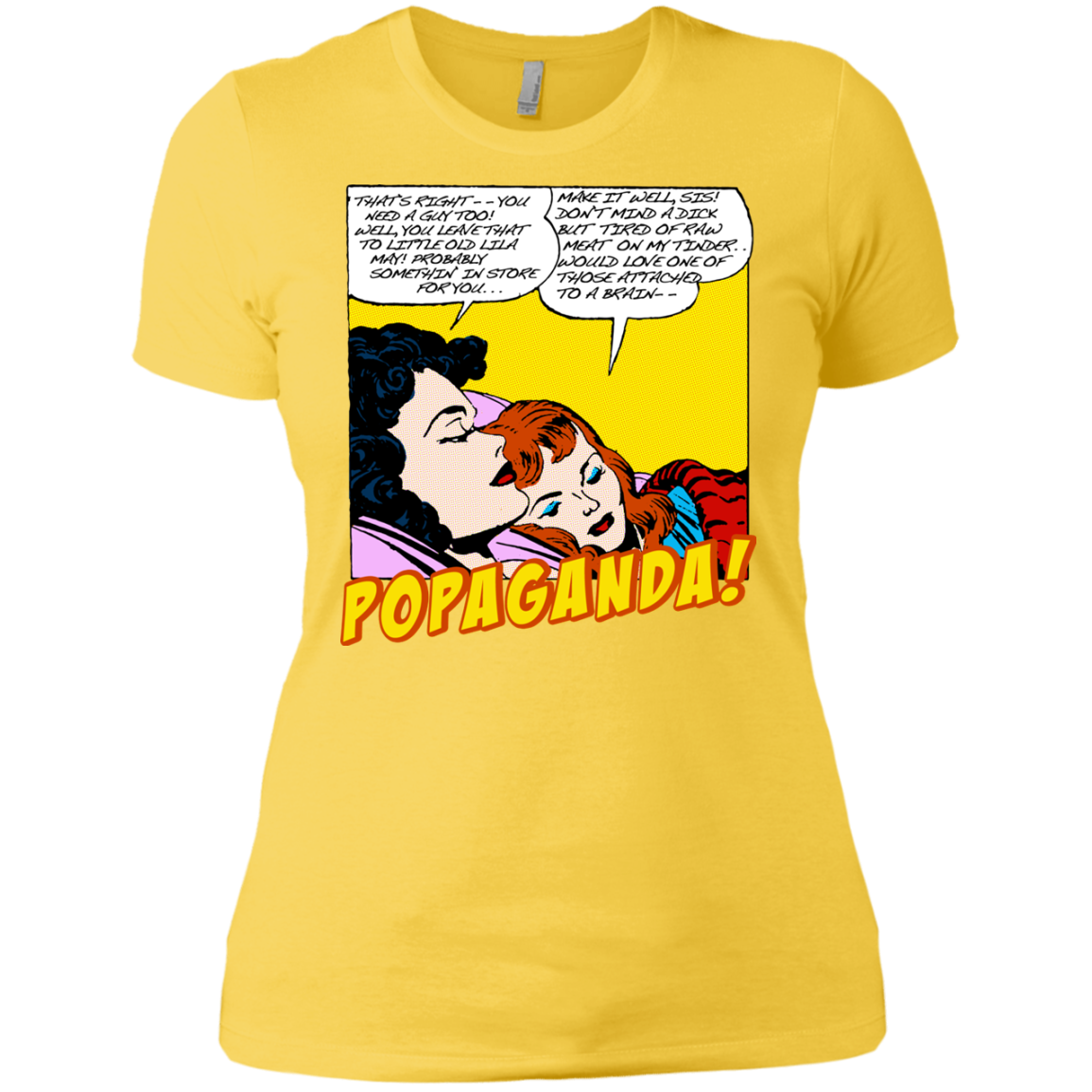 Pop Art Vintage Comics Lichtenstein Style - Popaganda 11 Tee&Tank Lady Pimamour