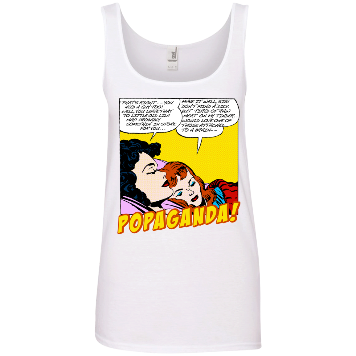 Pop Art Vintage Comics Lichtenstein Style - Popaganda 11 Tee&Tank Lady Pimamour