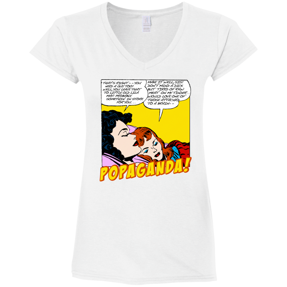 Pop Art Vintage Comics Lichtenstein Style - Popaganda 11 Tee&Tank Lady Pimamour