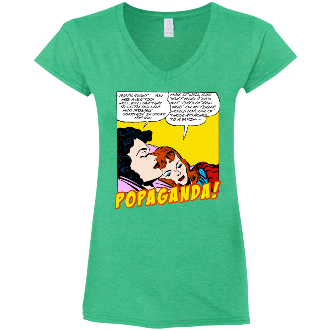 Pop Art Vintage Comics Lichtenstein Style - Popaganda 11 Tee&Tank Lady Pimamour