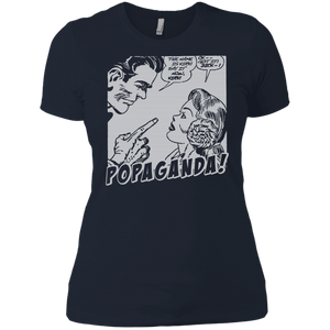 Pop Art Vintage Comics Lichtenstein Style - Popaganda 12 B&W Tee&Tank Lady Pimamour