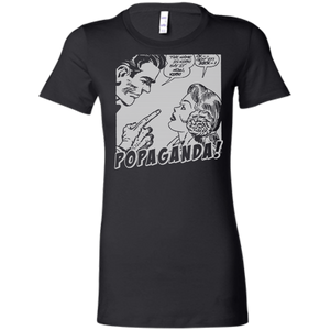 Pop Art Vintage Comics Lichtenstein Style - Popaganda 12 B&W Tee&Tank Lady Pimamour