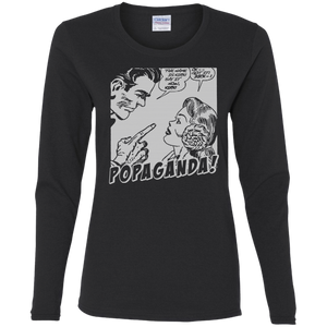 Pop Art Vintage Comics Lichtenstein Style - Popaganda 12 B&W Tee&Tank Lady Pimamour