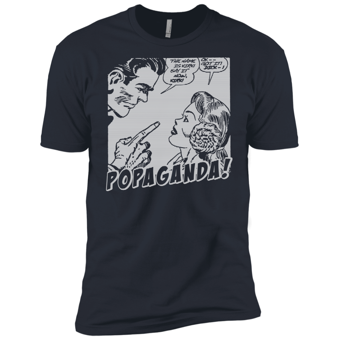 Pop Art Vintage Comics Lichtenstein Style - Popaganda 12 B&W Tee&Tank Men/Unisex Pimamour