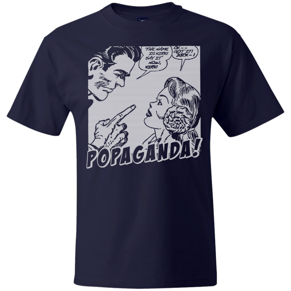 Pop Art Vintage Comics Lichtenstein Style - Popaganda 12 B&W Tee&Tank Men/Unisex Pimamour