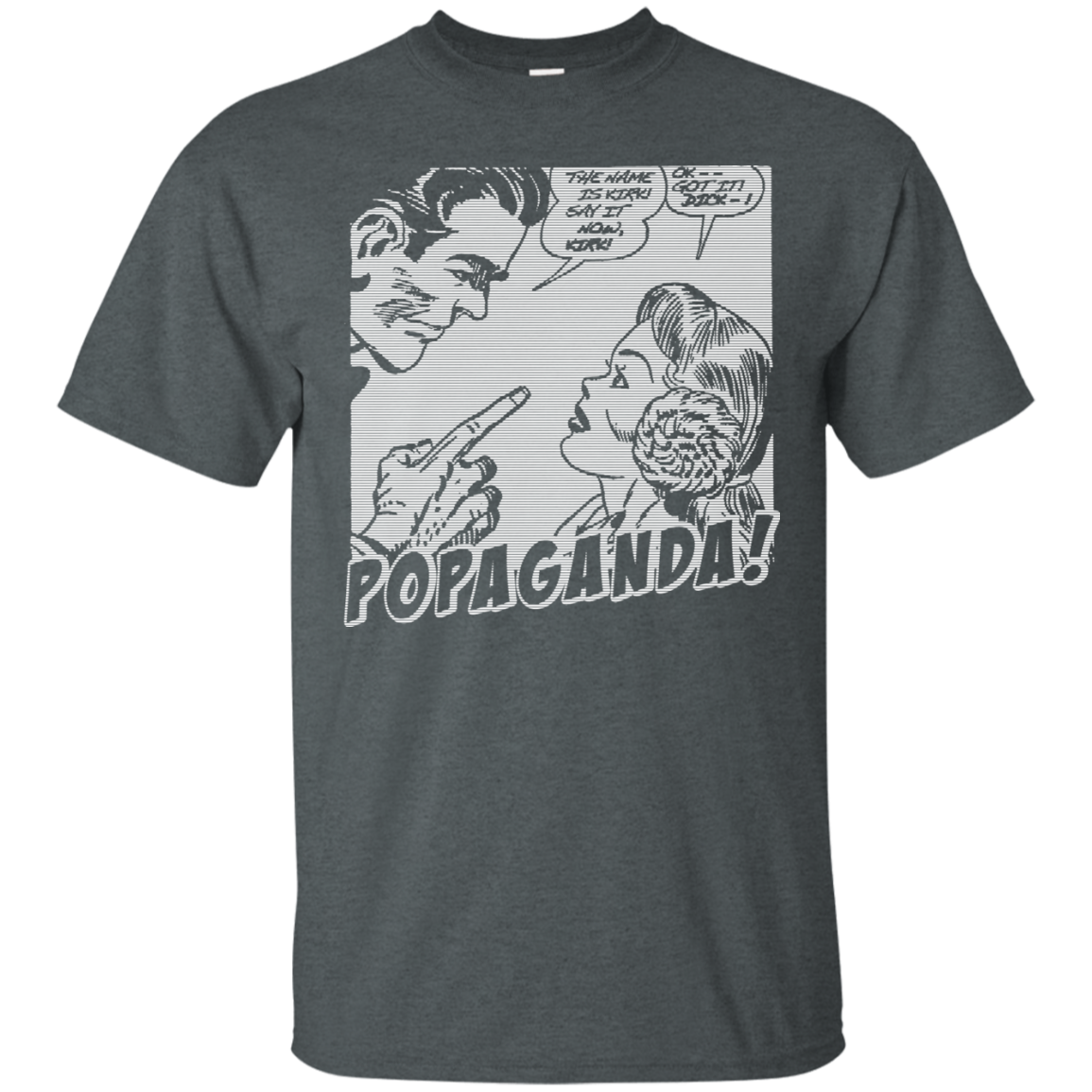 Pop Art Vintage Comics Lichtenstein Style - Popaganda 12 B&W Tee&Tank Men/Unisex Pimamour