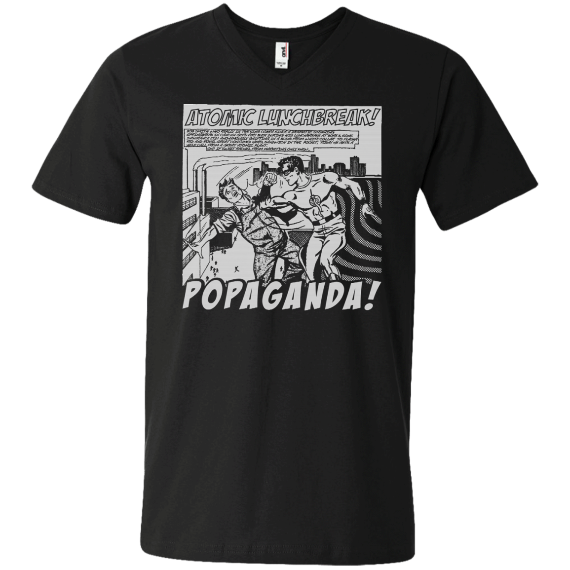 Pop Art Vintage Comics Lichtenstein Style - Popaganda 13 B&W Tee&Tank Men/Unisex Pimamour