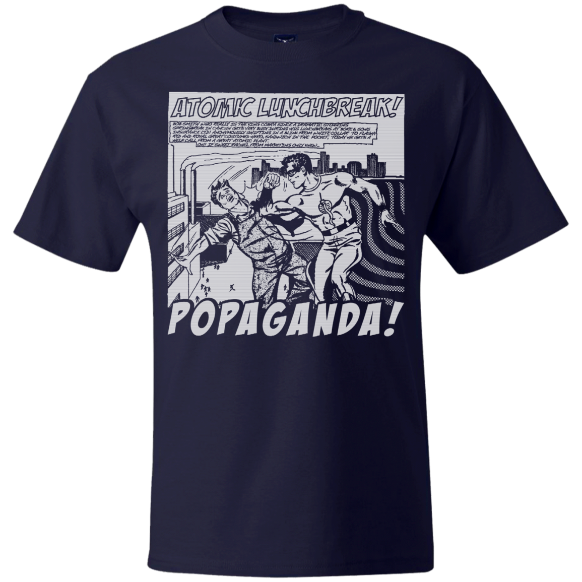 Pop Art Vintage Comics Lichtenstein Style - Popaganda 13 B&W Tee&Tank Men/Unisex Pimamour