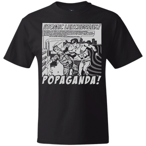 Pop Art Vintage Comics Lichtenstein Style - Popaganda 13 B&W Tee&Tank Men/Unisex Pimamour