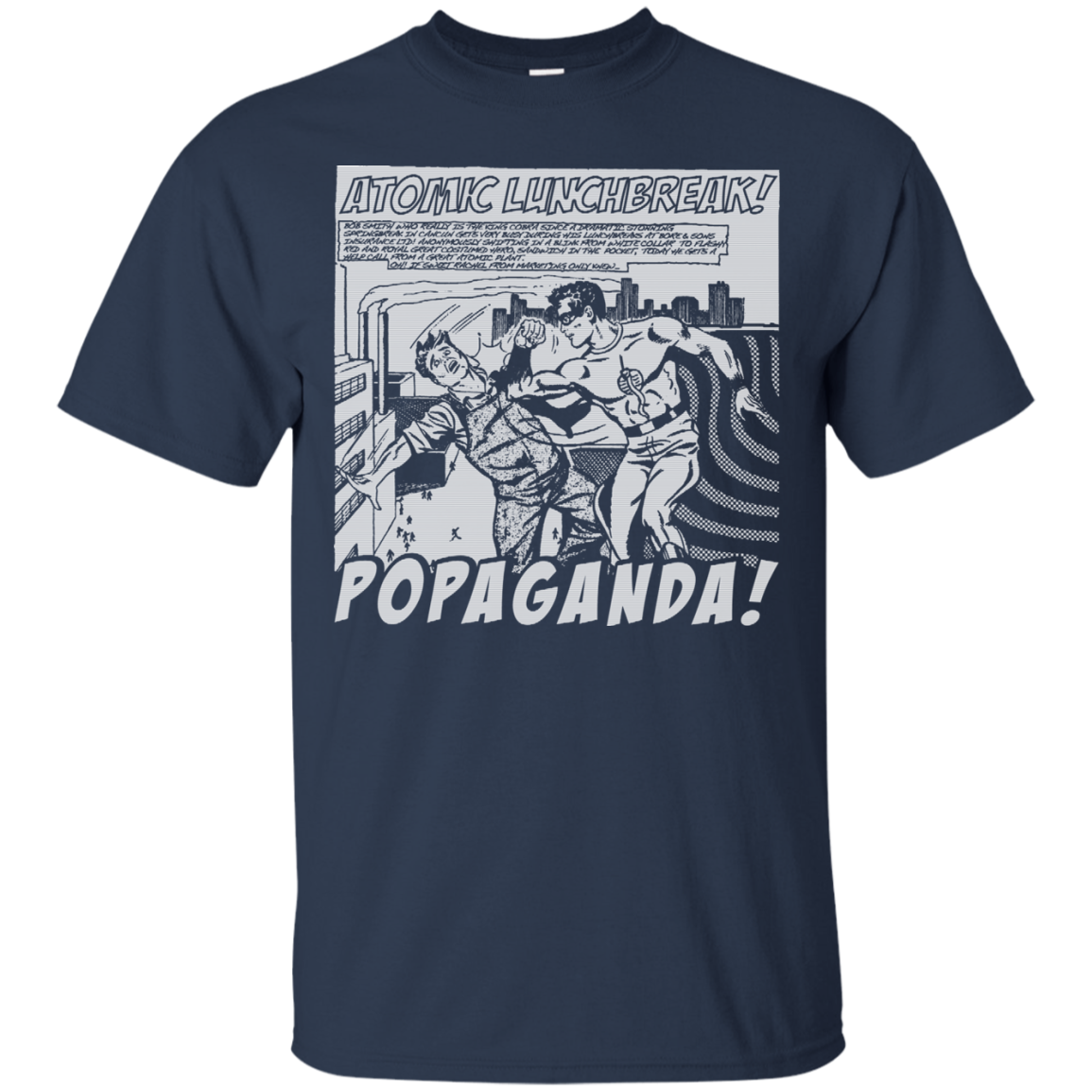 Pop Art Vintage Comics Lichtenstein Style - Popaganda 13 B&W Tee&Tank Men/Unisex Pimamour