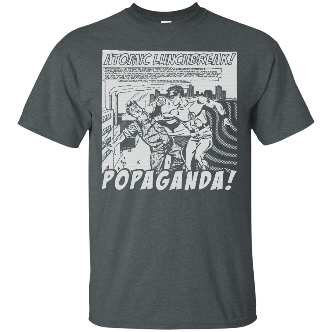 Pop Art Vintage Comics Lichtenstein Style - Popaganda 13 B&W Tee&Tank Men/Unisex Pimamour