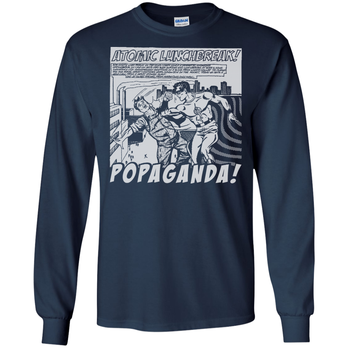 Pop Art Vintage Comics Lichtenstein Style - Popaganda 13 B&W Tee&Tank Men/Unisex Pimamour