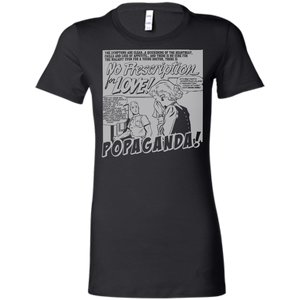 Pop Art Vintage Comics Lichtenstein Style - Popaganda 14 B&W Tee&Tank Lady Pimamour