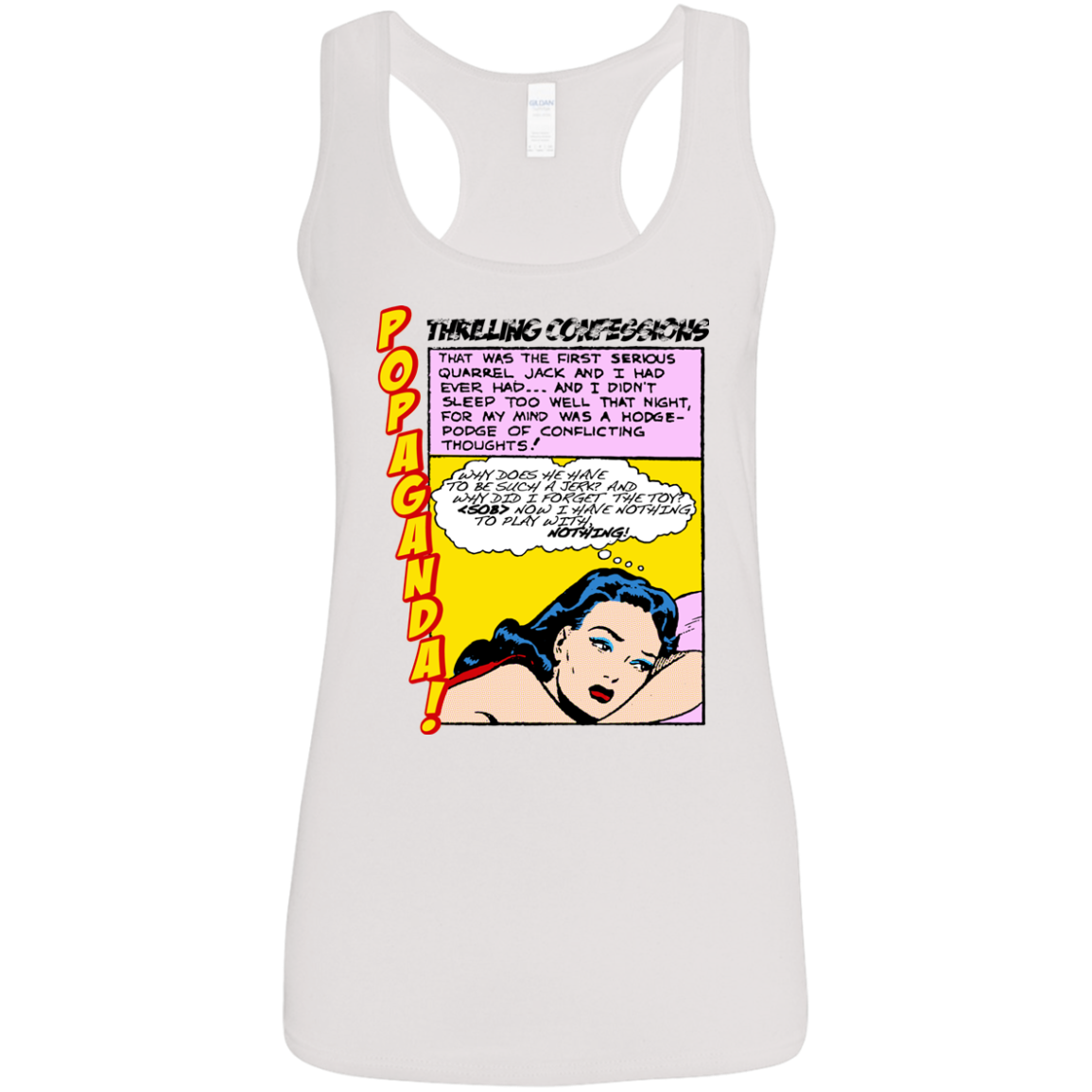 Pop Art Vintage Comics Lichtenstein Style - Popaganda 15 Tee&Tank Lady Pimamour