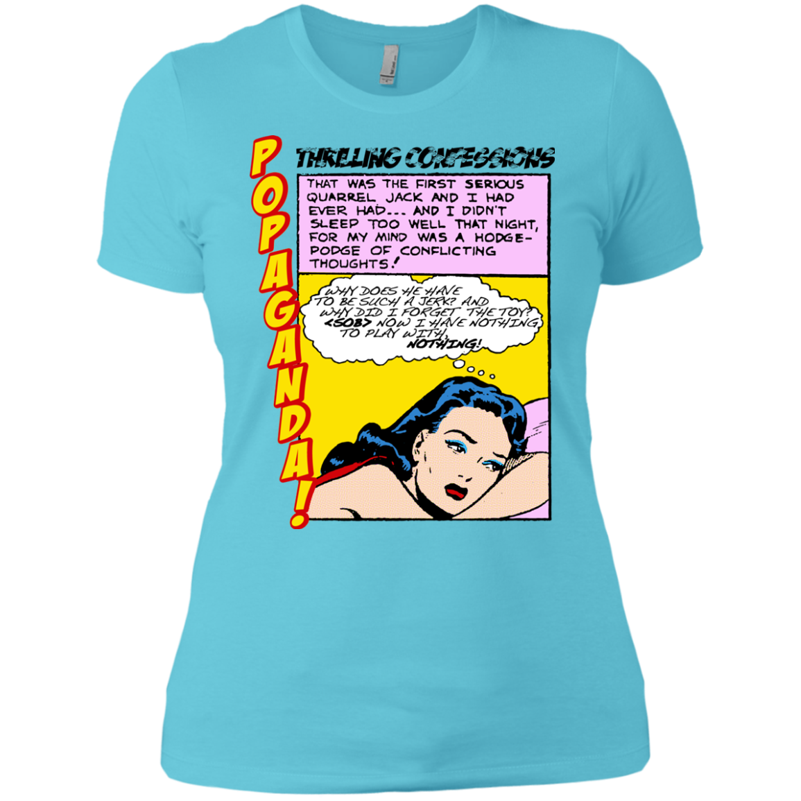 Pop Art Vintage Comics Lichtenstein Style - Popaganda 15 Tee&Tank Lady Pimamour