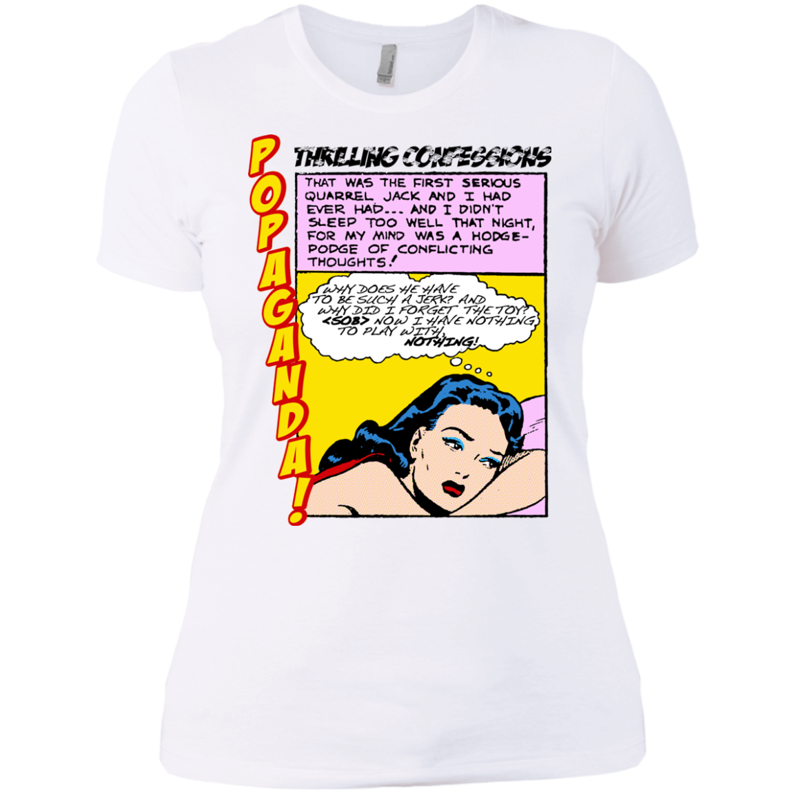 Pop Art Vintage Comics Lichtenstein Style - Popaganda 15 Tee&Tank Lady Pimamour